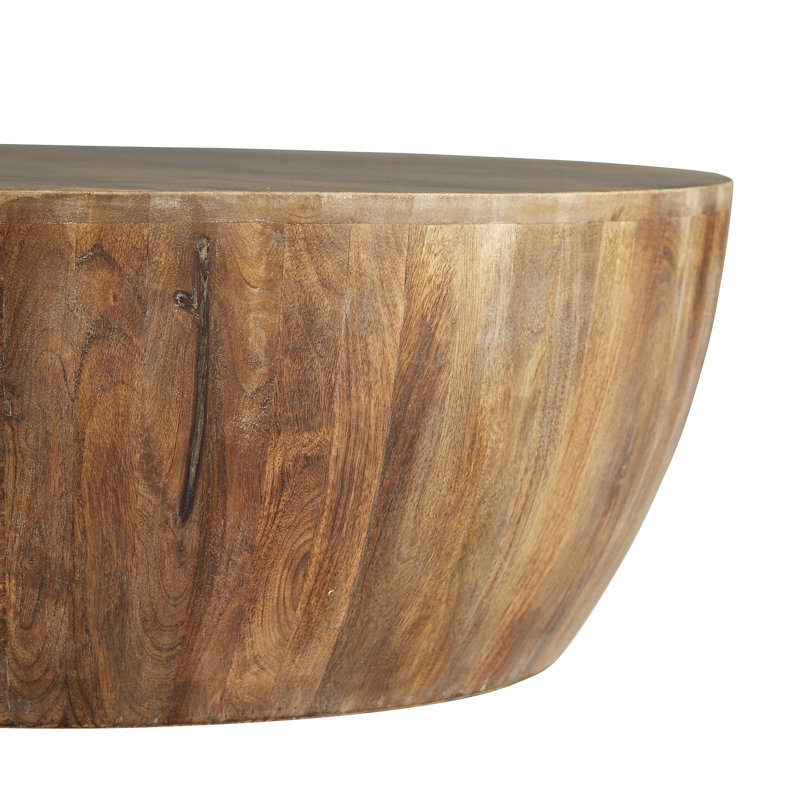 Jacob Solid Wood Cocktail Table, 12" H x 35.5" W x 35.5" D