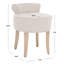Tabouret de coiffeuse en bois massif Brogen