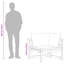 Chaise de patio avec coussins Bimla
