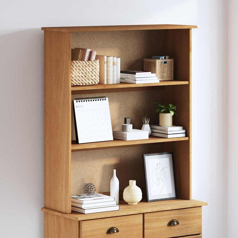 91cm Solid Wood Sideboard, Brown