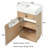 18" Single Bathroom Vanity With Resin Top