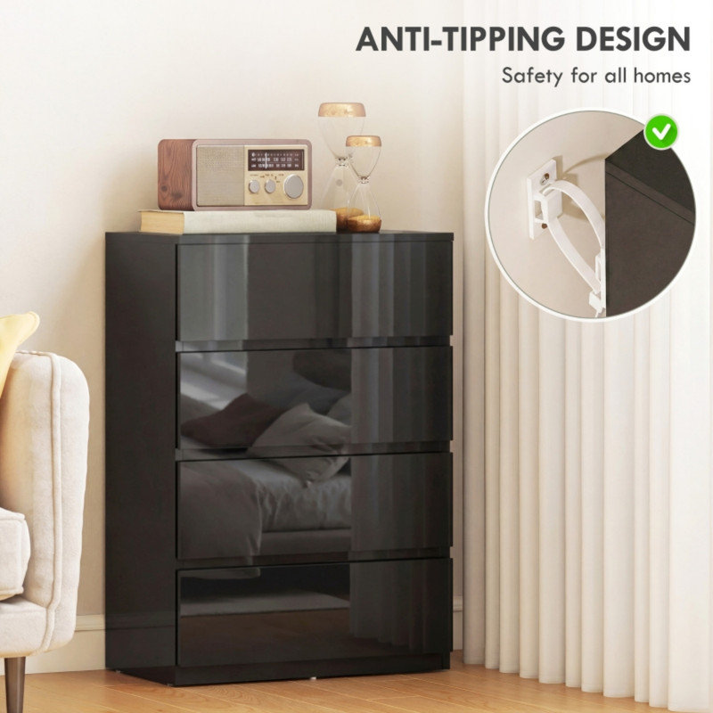 55 cm W Chest of 4 Drawers