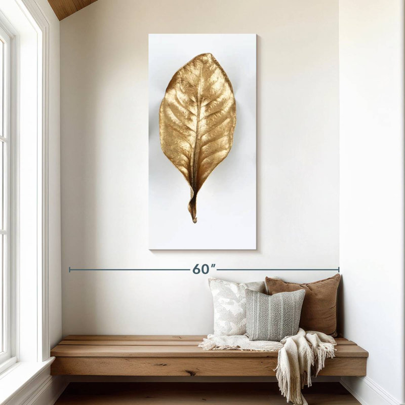 Feuille d’or, H 48 po x l 24 po
