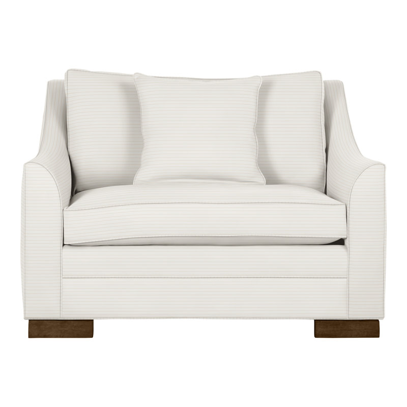 Chaise et demi 50,5 po Nicholas, Perigold Birchbox Naturel, La Havane