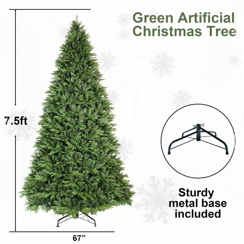 Arbre de Noël artificiel 6 pi avec 500 pointes en PVC