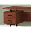 Bureau d'ordinateur, bureau personnel, ordinateur portable, installation à gauche, à droite, tiroirs de rangement, L 60 po, bureau, stratifié brun, métal noir, contemporain, moderne-2114493132