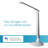 OttLite Command LED Desk Lamp with Voice Assist - Google Home and Amazon Alexa Compatible, USB