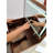 Compact Walnut Makeup Vanity With Modern Design And Practical Storage Stylish Convenient Options-424062722