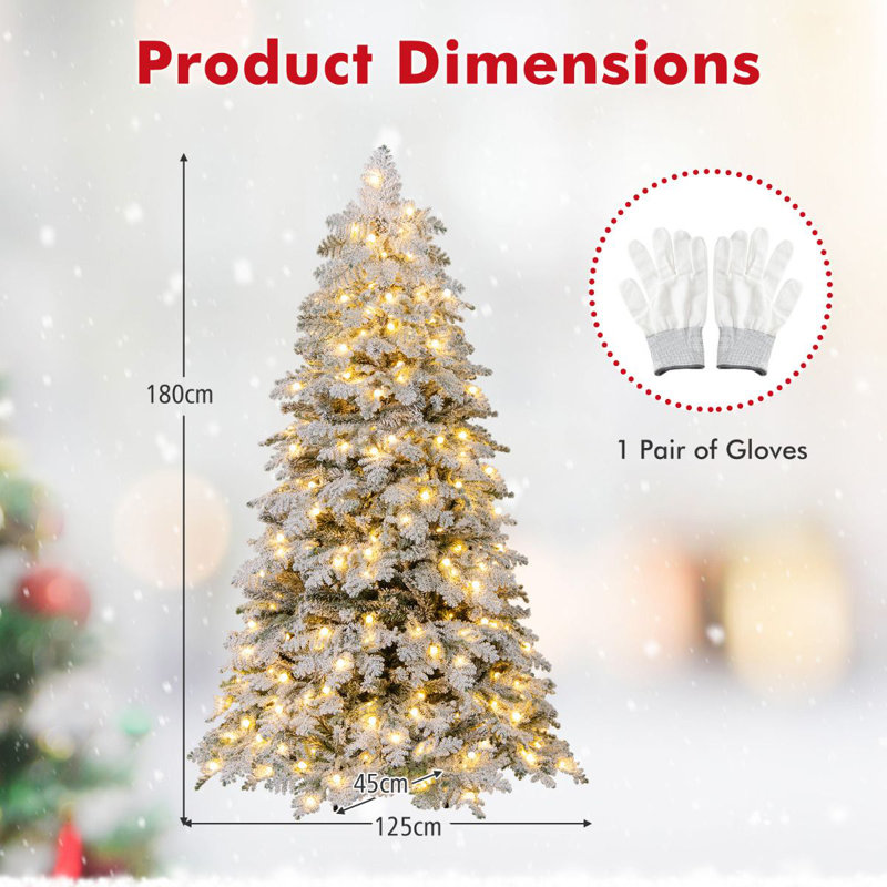 5.91' H Lighted Artificial Christmas Tree