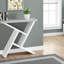 Table d'appoint, console, vestibule, étroit, canapé, salon, chambre à coucher, stratifié gris et blanc, contemporain, moderne