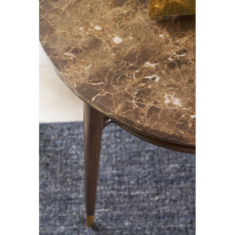 Ashburton Place Round Marble Top Side Table