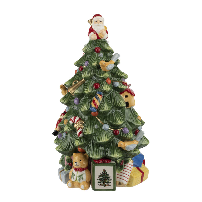 Spode Christmas Tree Figural Led Tree 12"