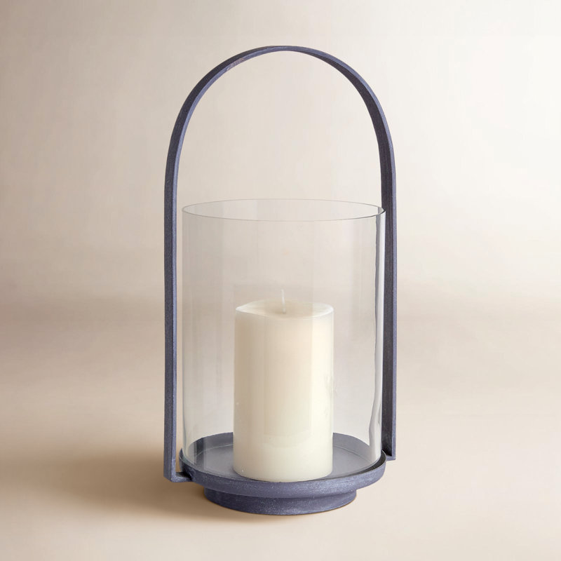 Hurricane Candle Holder, 17" H x 9.5" W x 8" D