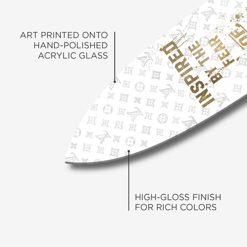 Not Average Surfboard Fashion and Glam Acrylic by Oliver Gal