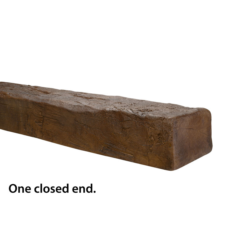 Medium Oak Hand Hewn Faux Wood Beam 13' Long