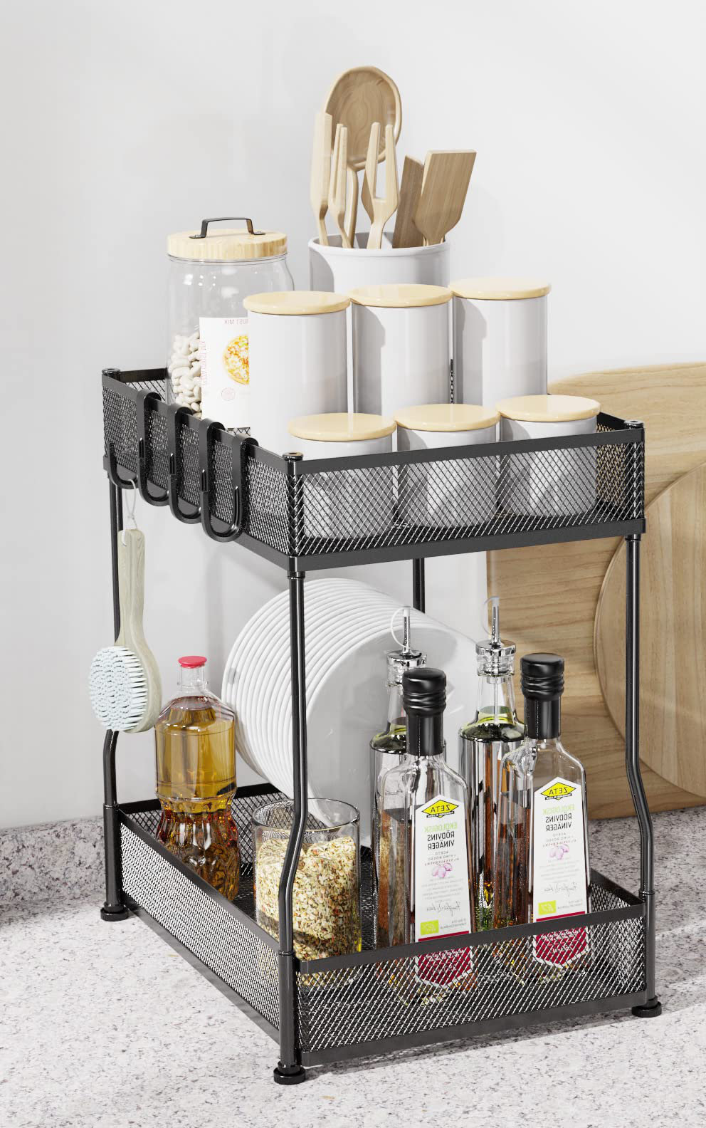 X－MAX FURNITURE Plastic Under Sink Organizer