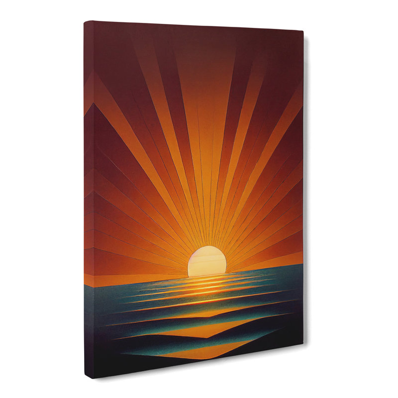 Auzenne Egyptian Sunset - Wrapped Canvas, 50cm H x 35cm W x 3cm D