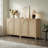 Boho - Rattan Sideboard With Adjustable Shelves-1372687663