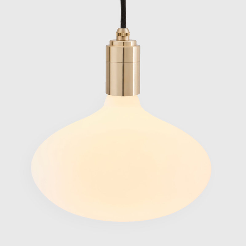 Oval Pendant Light In Brass