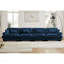 Canapé modulaire surdimensionné en velours surdimensionné super confortable avec repose-pieds mobile et accoudoirs renforcés, canapé à assise profonde et canapé modulaire-1391100097