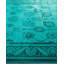 Tapis unique bleu / bleu sarcelle de 6 pi 2 po x 9 pi Ayuka