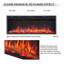 CASTELLO FLAMME Stainless Steel Electric Fireplace Insert-11039583