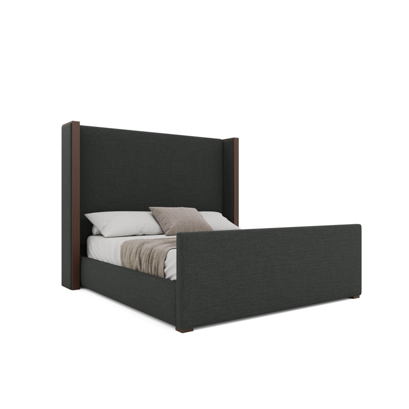Irene Luxe Footboard Mid Bed, Charcoal, California King