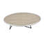 Table basse, chêne gris patiné Allis et finition en métal