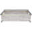 Solid Parawood Console Table With Butcher Block Surface, Unfinished Design For Custom Finishing