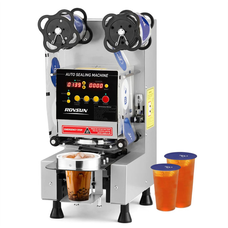 350W 110V Automatic Cup Sealing Machine, Silver