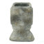 5X5.5X9" Easter Island Cement Planter