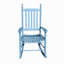 Chaise berçante en bois en bois bleu-877145606