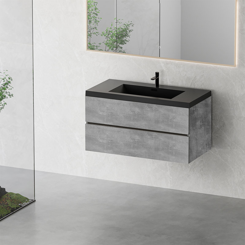 Meuble-lavabo flottant 42 po avec lavabo, 42"