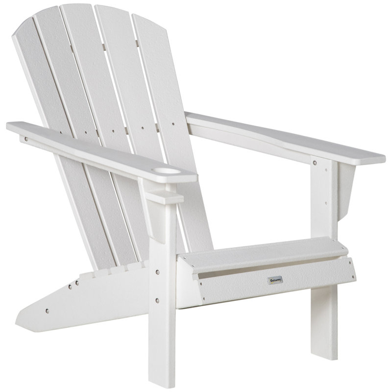 Outdoor Adirondack Chair, White