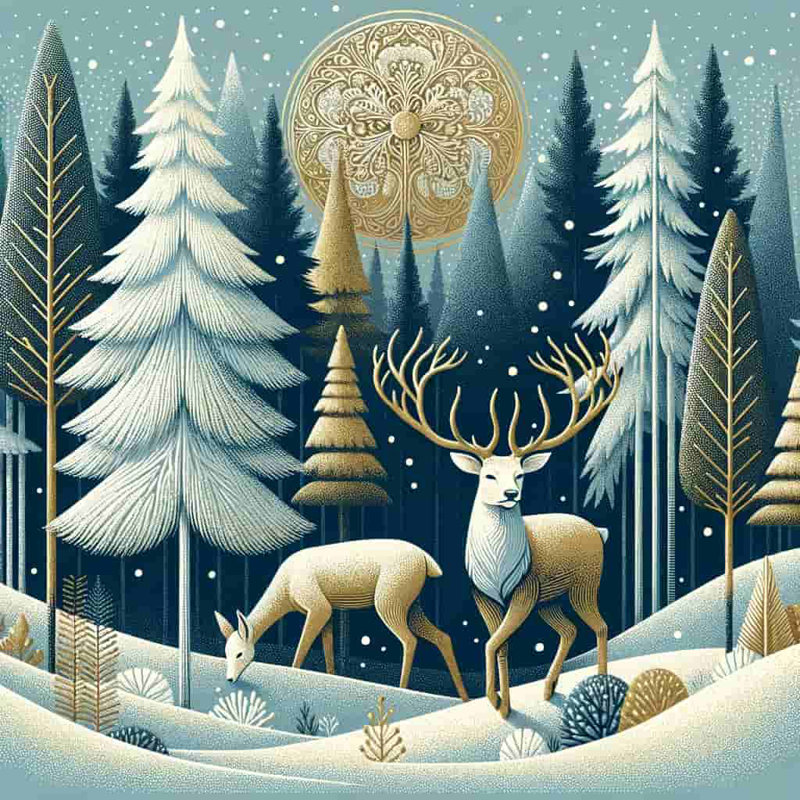 Moonlit Majesty - impression sur toile tendue, H 20 po x l 20 po x P 1,5 po