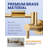 ARCORA Brass Wall Mounted Pot Filler Kitchen Faucet with Double-Handle-93592480