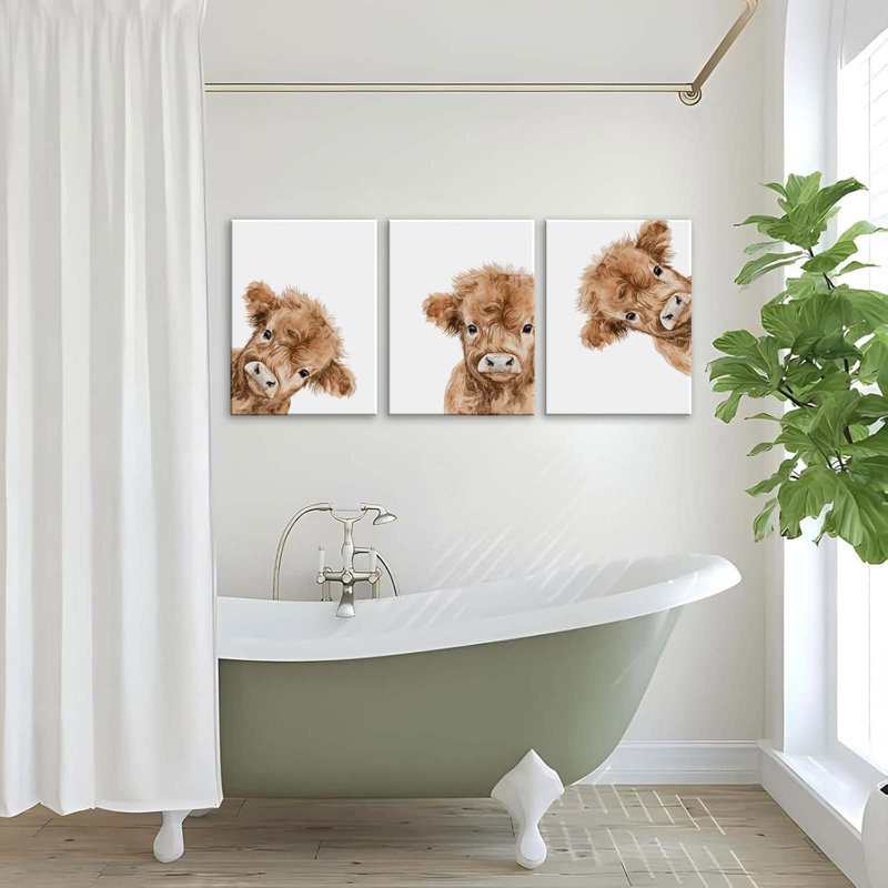 3 Piece Wrapped Canvas Print, 40 cm H x 30 cm W