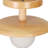 Natural Wood Semi-Flush Mount Light  for Bedroom Corridor Hallway-537222562