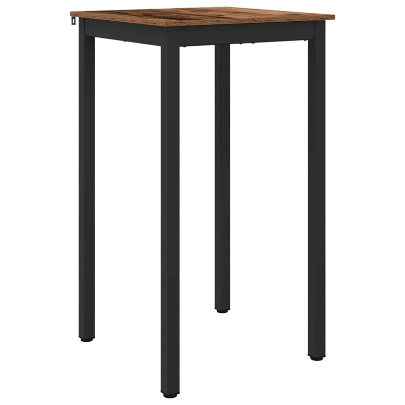 Standing Bar Table Engineered Wood, 105cmH x 60cmL x 60cmW, Brown