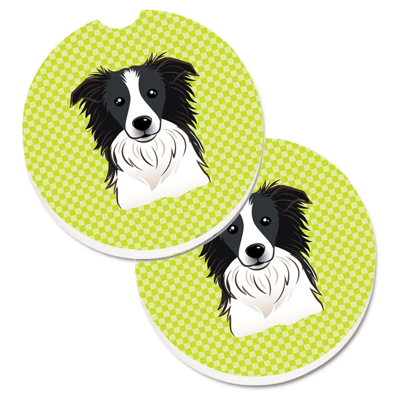 Sous-verre Retriever, Vert lime, Border collie