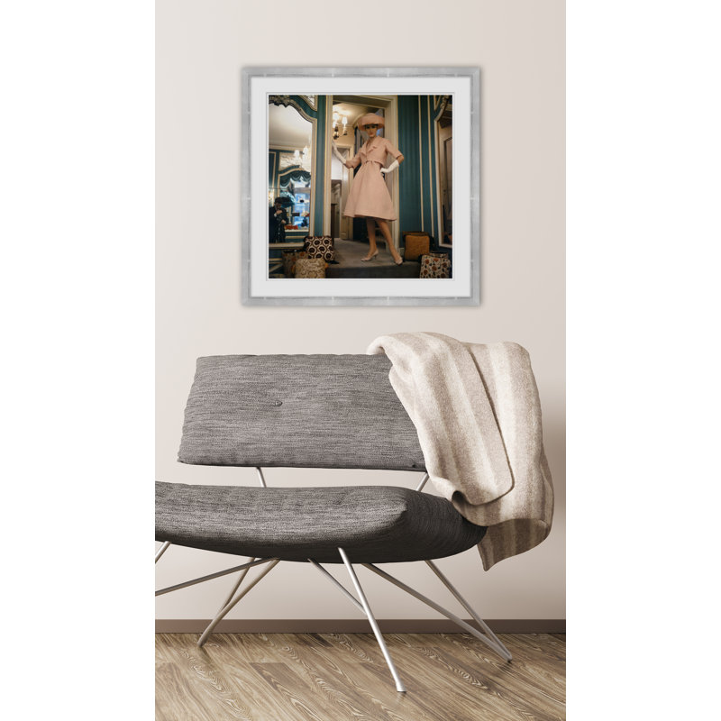 Balthazar Model By Lanvin-Castillo In 1962 Giclee Print by Lanvin Castillo, Gray, 25.5" H x 25.5" W x 1.5" D