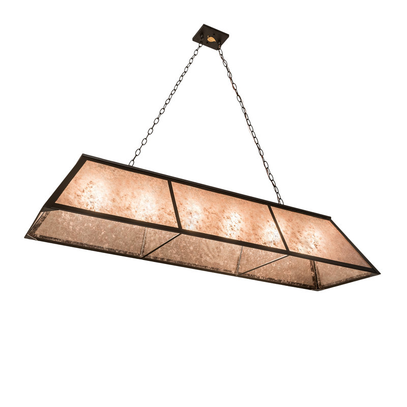 Rustic Lodge 6 - Light Pendant, Brown, 47" H x 70" W x 17" D