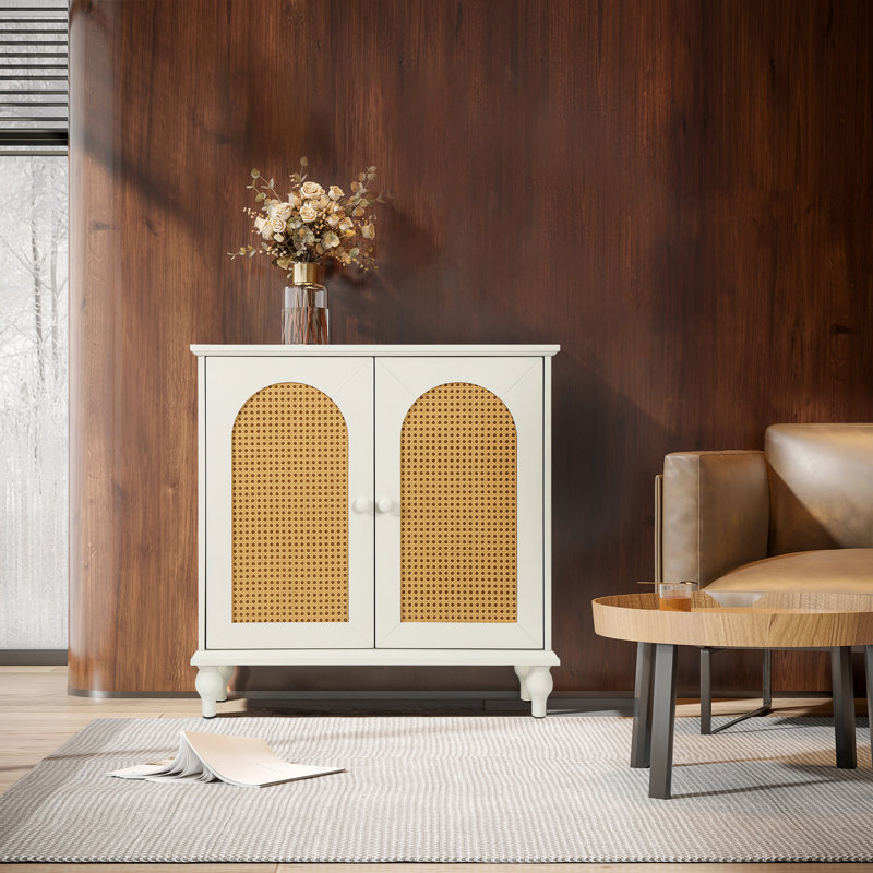 Cabinet - Cabinet d'appoint en bois massif 7,7, Blanc