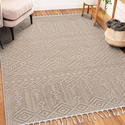 Loom & 8X10 Area Rug, Natural/Traditional Look Carpet, Stain Resistance, Non-Shedding, Pet-, Multiple Colours Option, Easy Maintenance, 0.27 Inch Pile Natural Traditional Design Entryway , And Pet ,