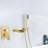7.2" Wall Mount Bathtub Faucet Bath Tub Faucet Set, Brass Waterfall Tub Filler with Handheld Sprayer-59671954