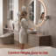 Robinet pour vasque de salle de bain Sumerain, robinet de salle de bain en acier inoxydable sans poignée avec poignée simple, or brossé-121794669