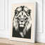 Lion's Gaze Japandi - Wrapped Canvas-1648946982-1648946977
