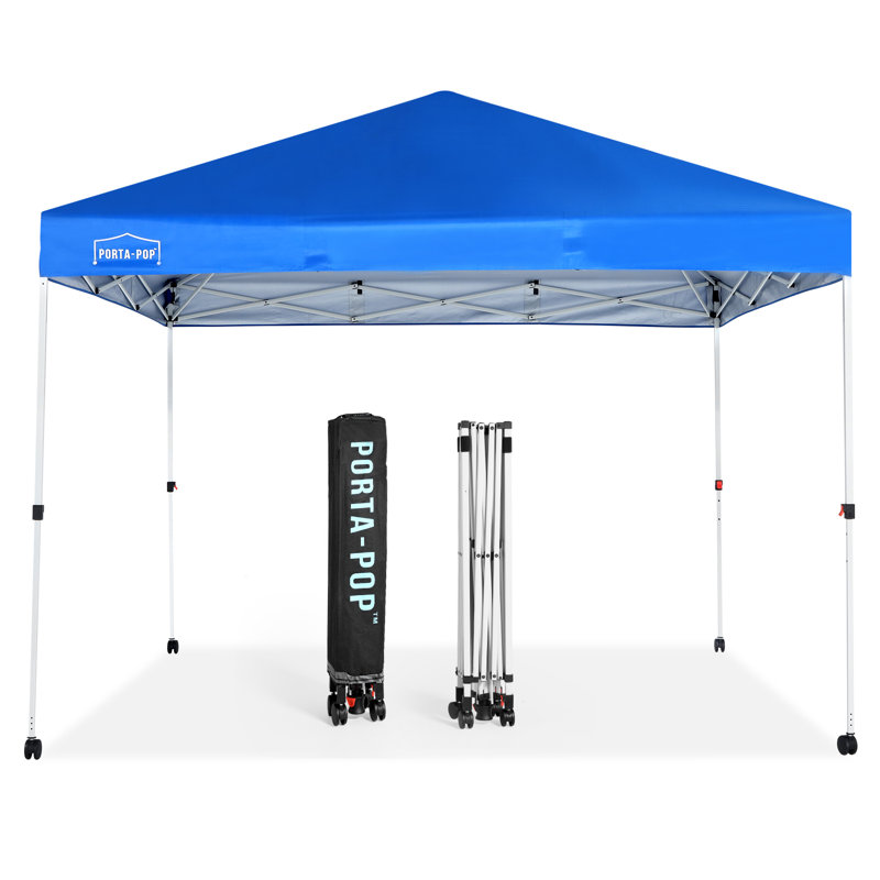 Auvent escamotable pliable, Bleu