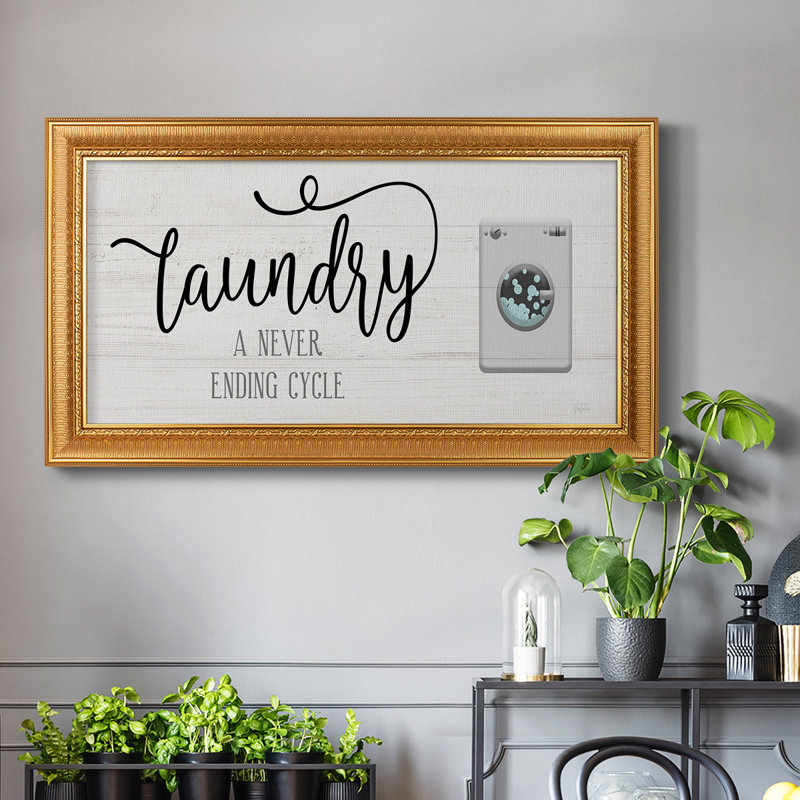 «Never Ending Laundry - Reproduction d'un seul cadre photo sur toile, H 25 po x l 45 po x P 2,5 po