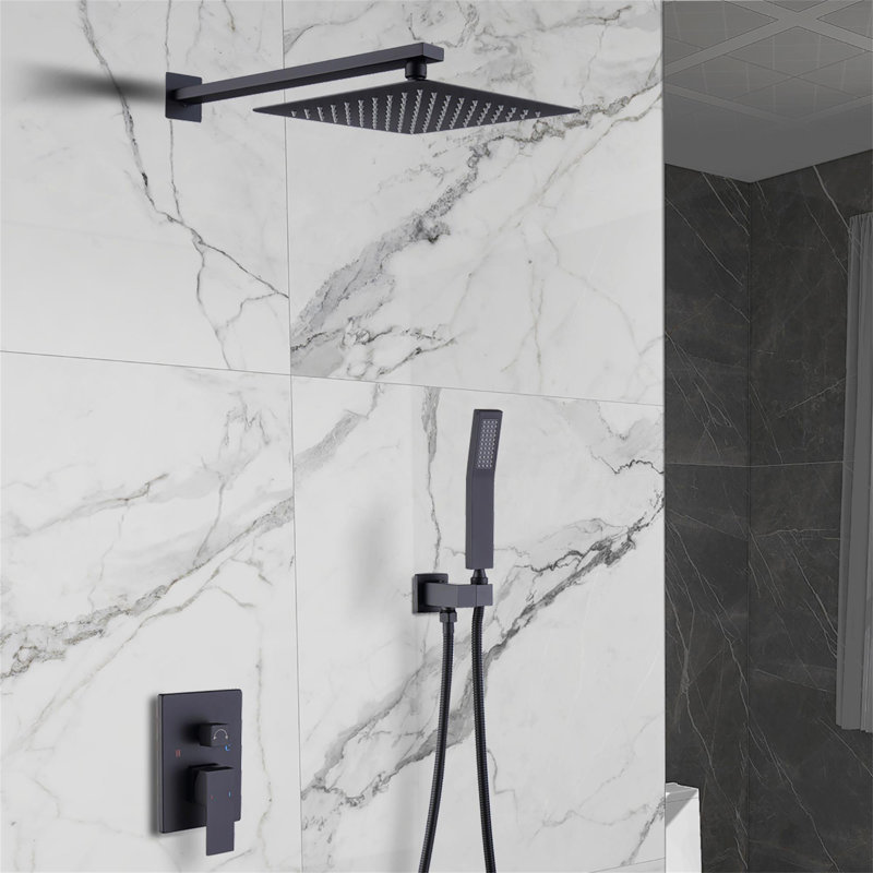 Système de douche mural avec valve brute
